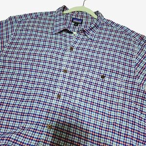 Patagonia‎ Men's Organic Cotton Short Sleeve Button-Up Size Large